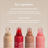 Tinted Lip Butter Balm – Hydrating Vegan Lip Balm for Instant Moisture & Shine – Poppy