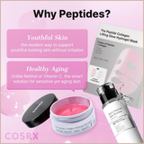 Pink Peptides Collagen Hydrogel Eye Patch – Cooling & Firming Under Eye Patches with 4 Peptides, Collagen & Caffeine – 60 Count