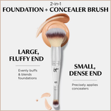 Heavenly Luxe Complexion Perfection Brush #7 – Dual-Ended Foundation & Concealer Brush