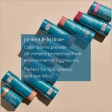 Sunforgettable Total Protection Color Balm SPF 50 – Mineral Broad Spectrum Lip & Cheek Balm with Buildable Color – Bronze