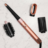 Airwrap i.d.™ Multi-Styler and Dryer – Bluetooth Connected 6-in-1 Hair Styler for Straight & Wavy Hair – Amber Silk