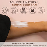 Beauty by Earth Self Tanner – Natural & Organic Moisturizing Self Tanning Lotion with Aloe Vera & Coconut – Medium to Dark