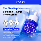 The Blue Copper Peptide Bakuchiol Serum – Korean Peptide Plumping Face Serum with GHK-Cu Copper Peptides & Bakuchiol – 1.69 fl oz