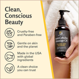 Anti-Cellulite Firming Massage Oil with Collagen & Stem Cells for Smoother Skin & Hydration